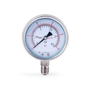 glycerine oil filled pressure gauge